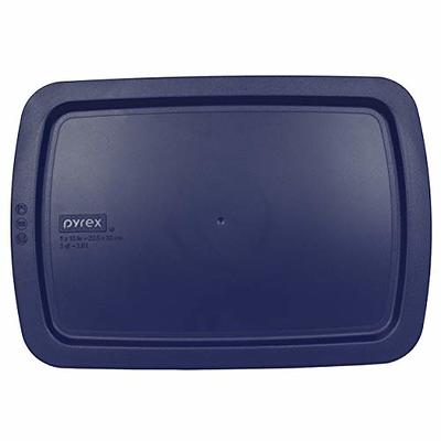 Pyrex (1) 233 3qt Glass Baking Dish and (1) 233-PC Red Plastic Lid