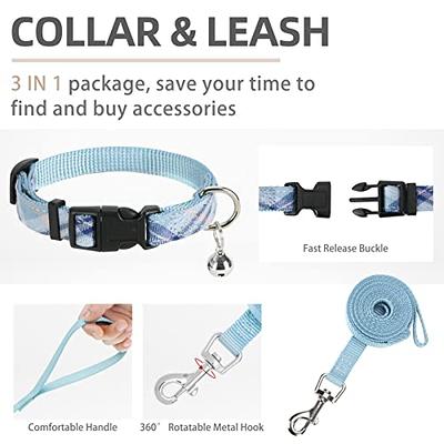 Buy PUPTECK Adjustable Dog Harness Collar and Leash Set Step in No