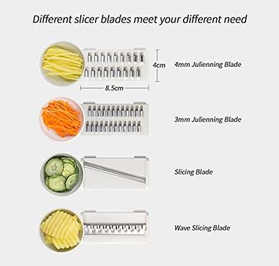 New 4 In 1 Multifunctional Vegetable Cutter Shredders Slicer with Basket  Fruit Potato Chopper Carrot Grater Slicer Mandoline