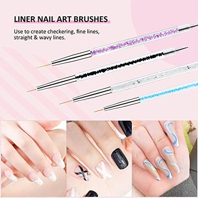 Unique Bargains Nylon Dotting Drawing Design Nail Art Brush Black 1 PC