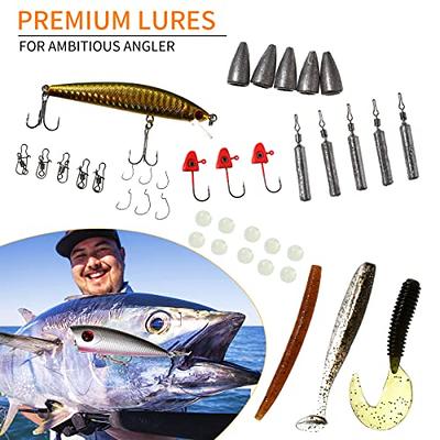 6PCS Funny Fishing Lures, Bass Fishing Lures, Spinner Baits for Bass,  Fishing Gear, Sea bass, Trout Fishing Gear