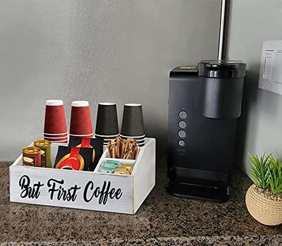 Coffee Station Organizer Coffee Bar Organizer for Countertop, Coffee Pod  Holder with Drawer, Coffee Bar Accessories Decor, Paper Cup Holder,Coffee  Canister Coffee Spoon Tea Condiment Storage Organizer - Yahoo Shopping