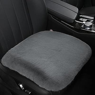 Motor Trend Car Seat Cushion, 2 Pack - Diamond Stitched Faux Leather Seat  Covers for Cars Trucks SUV, Gray Padded Car Seat Covers with Storage