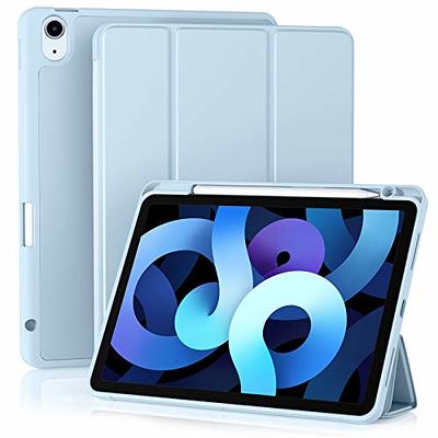 DTTOCASE for iPad Pro 12.9 Case 6th/5th/4th/3rd Generation  2022/2021/2020/2018,Clear Back Cover[Built-in Pencil Holder,Auto  Sleep/Wake,Camera