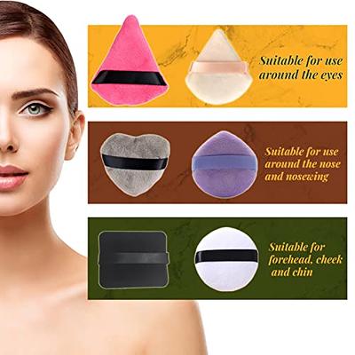  10 Pieces Pure Powder Puff Face Triangle Soft Makeup Powder Puff  for Loose Powder Mineral Powder Body Powder Makeup Tool : Beauty & Personal  Care