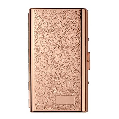 Cigarette Case Yhouse Retro Metal Cigarette Box Double Sided Spring Clip  Open Pocket Holder For 20 Cigarettes, Shop On Temu And start Saving
