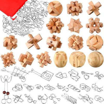 Disentanglement Puzzles Unlock Interlock Brain Teaser Toy Intelligent  Wooden Jigsaw Lock Toy