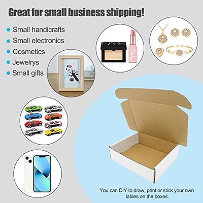 32 Pack 4 Sizes Shipping Boxes Mailers Corrugated Cardboard Box Kraft  Mailing Boxes Small Packing Box with Packaging Tape for Shipping Packing  Mailing