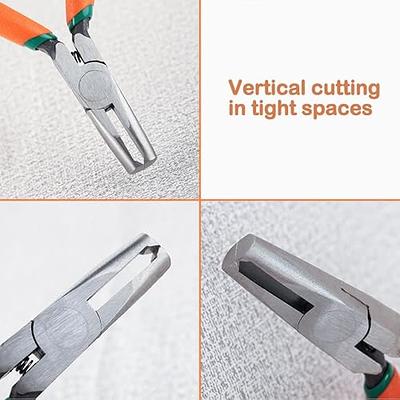 2 Pcs Wire Cutters Flush Cutters Side Cutters Precision 6.5-inch Ultra  Sharp Spring Loaded Wire Cutters Cutting Pliers for Crafting Floral,  Jewelry