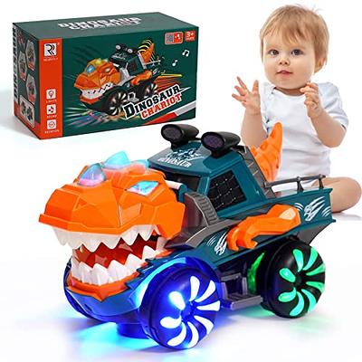 KidsMind Dinosaur Monster Truck for Baby Boy Music and Light Up