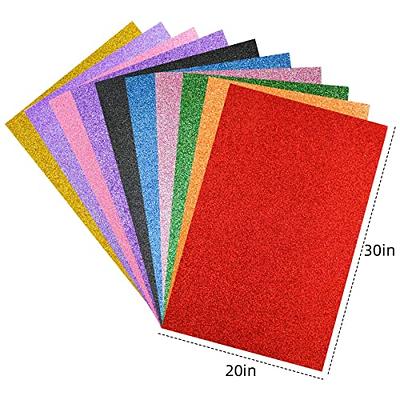 24 Sheets Silver Glitter Cardstock Paper, A4 Premium Sparkly Paper