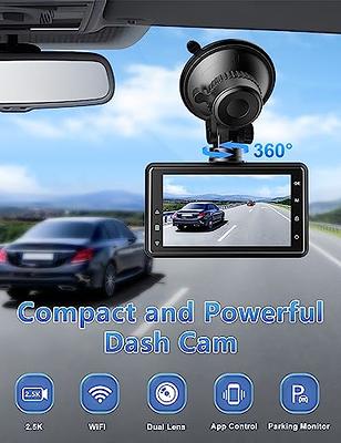 4K Dual Dash Cam, with WiFi GPS, Otovoda Dash Cam Front and Inside
