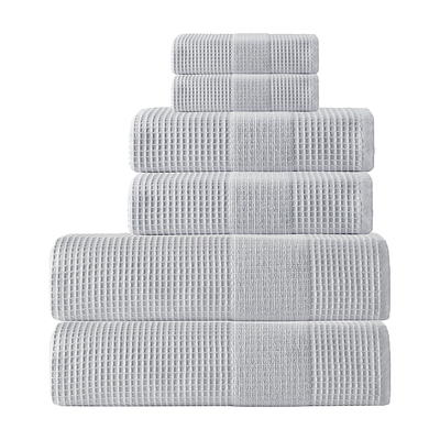 Madison Park Essentials Teal Adrien Super Soft 6 Piece Cotton Towel Set