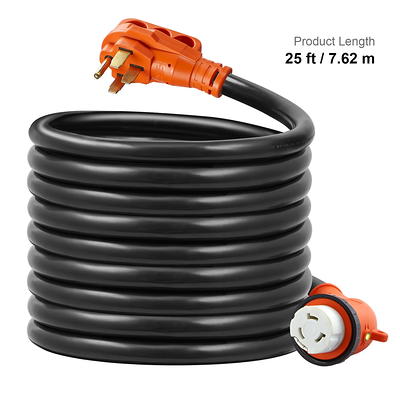 VEVOR 25 ft RV Extension Cord, 30 Amp, Heavy Duty STW RV Power