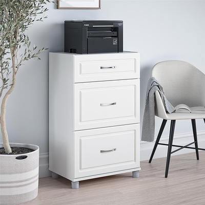 SystemBuild Kendall 16 in. Stackable Storage Cabinet White