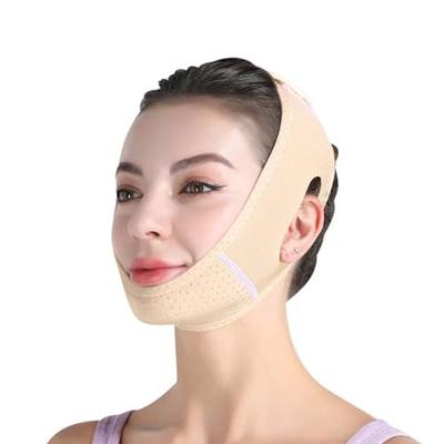 Double Chin Reducer Chin Strap Advanced V-Line Facial Slimming Strap for  Men & Women Contour Tightening & Firming Bandage Face Slimmer & Shaper 