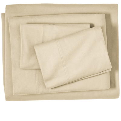 Bare Home Cotton Flannel Fitted Sheet - Twin XL - Sand