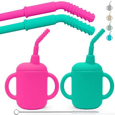 SUPERMAMA Sippy Cups for 1+ Year Old with Spout & Straw(11 Oz), PPSU No Spill  Sippy Cups with Weighted Straw, Spill Proof Training Toddler Cups With  Handle for Baby 6+ Months