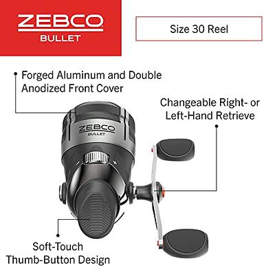 Zebco 808 Saltwater Spincast Fishing Reel, Stainless Steel Reel