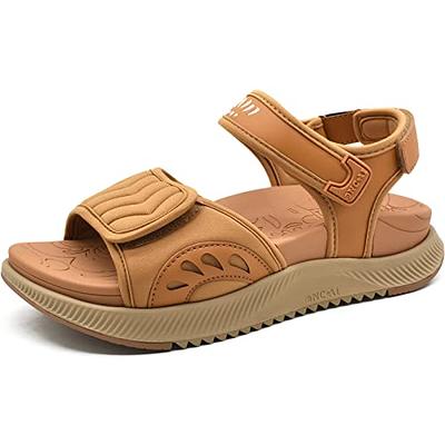 Womens Wide Adjustable Sandals Indoor Outdoor Sandals Adjustable