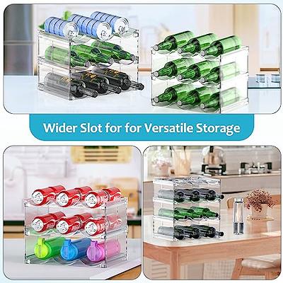 Water Bottle Organizer, Toffos Stackable 3 Pack 𝐖𝐢𝐝𝐞𝐧 Cabinet