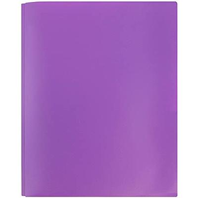 JAM PAPER Plastic Color POP Folders - 2 Pocket Durable Folders