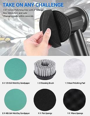 Cordless Car Buffer Polisher Up to 9 hours Ultra Endurance Variable Speed  Up to 15000 RPM