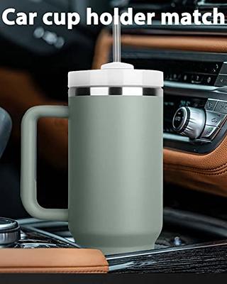 40oz Tumbler Travel Coffee Mug Cup With Handle Insulated Reusable Stainless  Steel Car Water Bottle Iced Coffee Cup Travel Mug