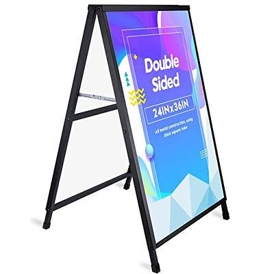 Poster Board Stand, Double-Sided Easel Stand Floor Sign Holder