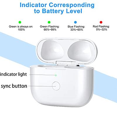 Wireless Charging Case Replacement Compatible with AirPods 3rd Generation,  Air Pods 3 Charger Case with Pairing Sync Button - White - Yahoo Shopping