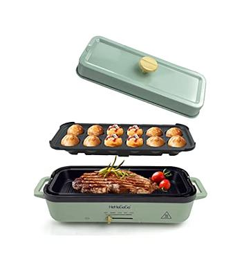 HeHoGoGo 3 in 1 Multifunctional Electric Griddle Electric Skillet Nonstick  Baking Maker with 3 Interchangeable Baking Plates for Takoyaki Maker Cake  Pop Maker Pancake Maker White - Yahoo Shopping