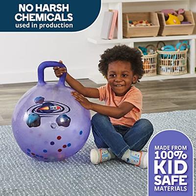 Flybar Hopper Ball for Kids - Bouncy Ball with Handle Durable