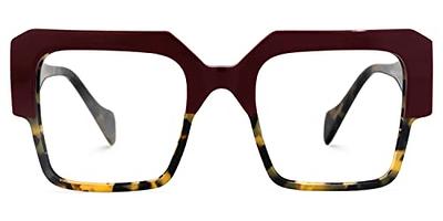 Pro Acme Square Vintage Eyeglasses Non-prescription Clear Lens