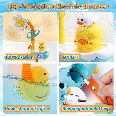 Mold Free Bath Toys for Kids Ages 1-3, 10PCS Silicone Animal Baby Bath Toys  for Babies 6-12 Months, No Mold Bathtub Toys Toddlers 2-4, Bath Squirt