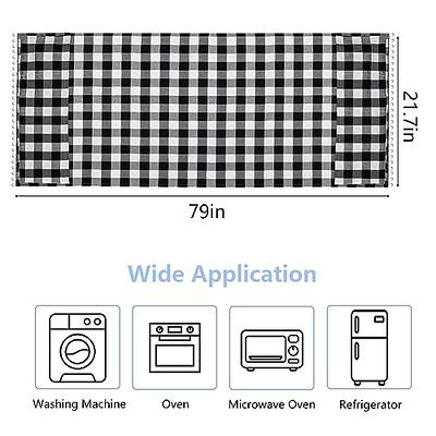 Anti-Slip Microwave Dustproof Cover Microwave Oven Top Cover Decorative  Kitchen Toaster Oven Cover with Storage Bags
