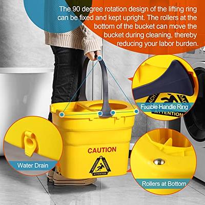 Mopping Bucket, Rectangular Water Bucket with Portable Handle, Collapsible  Mop Bucket, Multi-Purpose Handy Basket,Mop Water Tub,Camping Bucket,Folding