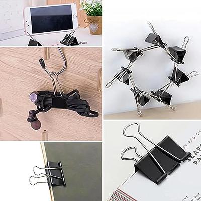 300 Pack Binder Clips Paper Clamps Assorted Sizes (Black), Jumbo, Large,  Medium, Small, Mini and Micro, 6 Sizes for Office, School and Home - Yahoo  Shopping