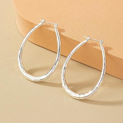 Earrings Hoops Big Circle Earrings Ear Wire Hoops Earrings - Temu