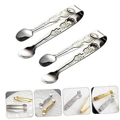 Small Kitchen Tongs Mini Stainless Steel Food Tongs With - Temu