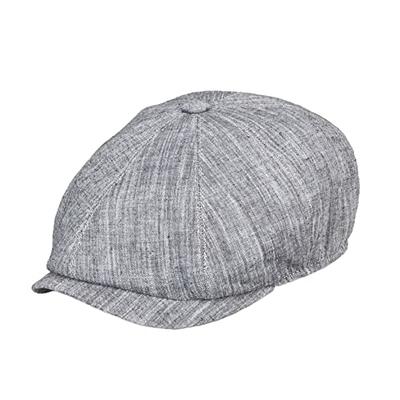 Summer Flat Caps Mens Newsboy Baker Boy Herringbone Vintage Style