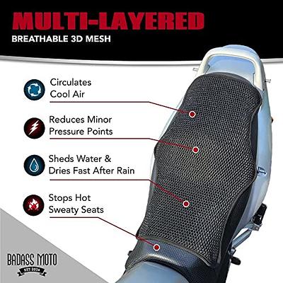 Long 3D Mesh Motorcycle Seat Cushion