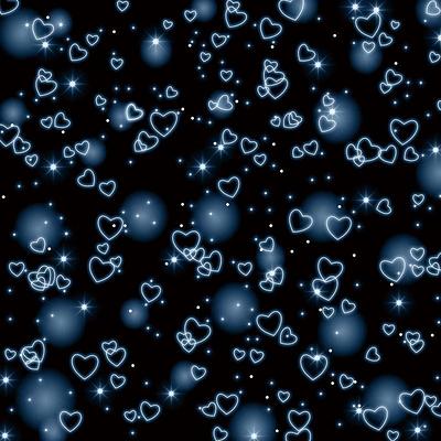 Early 2000S Themed Background Blue Heart Stars Birthday Party Banner ...