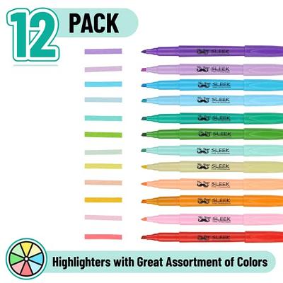 Mr. Pen Sleek Pastel Gel Highlighters, Assorted Colors, Bible Highligher 8  Pck
