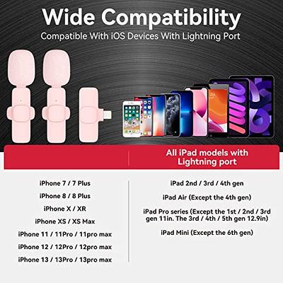 Wireless Lavalier Microphone for iPhone Recording, Mini Mic for iPhone  Audio/Video Recording, Portable Clip-On Cordless Lapel Lav Mic for Live  Steam Influencers&rs/Tiktok Starters (Pink) - Yahoo Shopping