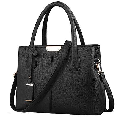  ZiMing Top Handle Handbags Women Shiny Patent Leather