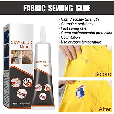 Cloth Repair Sew Glue Liquid 50ml, Fabric Sewing Glue Liquid, 2023 New  Instant Sew Glue Bonding Liquid, Multi Fabric Sew Glue, Sew Glue Liquid for  All Fabrics (1, A) - Yahoo Shopping