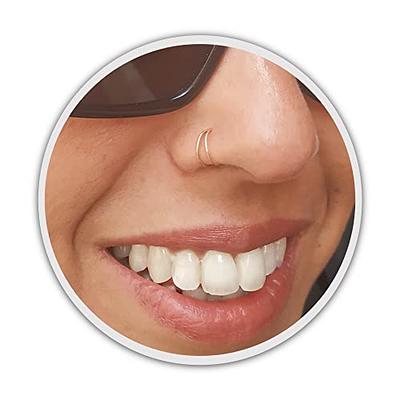 Hoop Double Septum Ring Sterling Silver Gold Filled Nose Ring