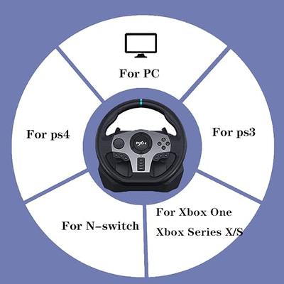 PXN V9 PC Steering Wheel With 3-Pedals and Shifter Gaming Racing