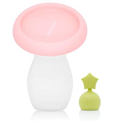 haakaa Manual Breast Pump 4oz/100ml and Ladybug Milk Collector 2.5oz/75ml  Combo for Breastfeeding, Made of Food Grade Silicone