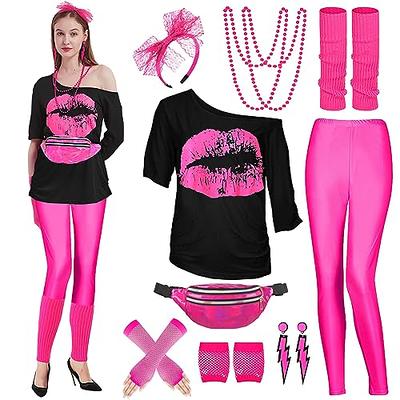 80s Womens Costume Ideas with 80s Party Girl Top